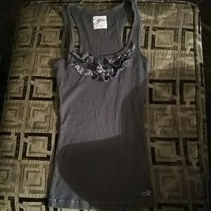 Gray hollister tankie